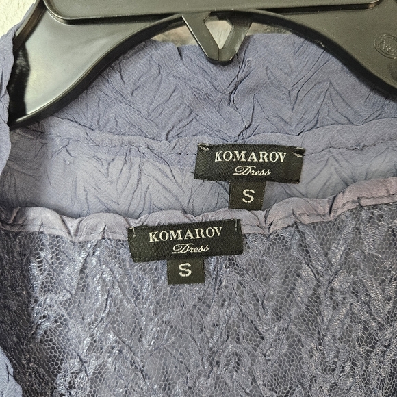 Komarov 2 piece dress and jacket set lavender blue ombré Size Small - Picture 5 of 11